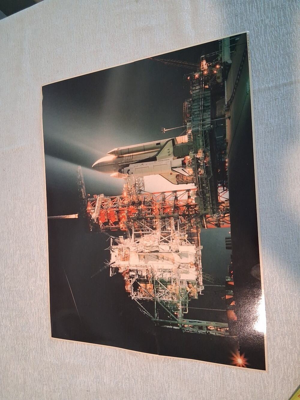 Vintage 1981 NASA Space Shuttle Columbia STS-1 Photo Poster Laser Photo Factory